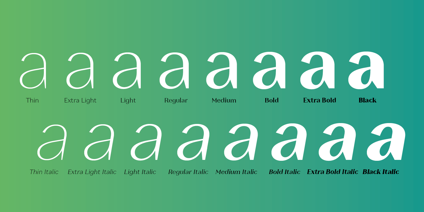 Leifa Extra Light Italic Font preview